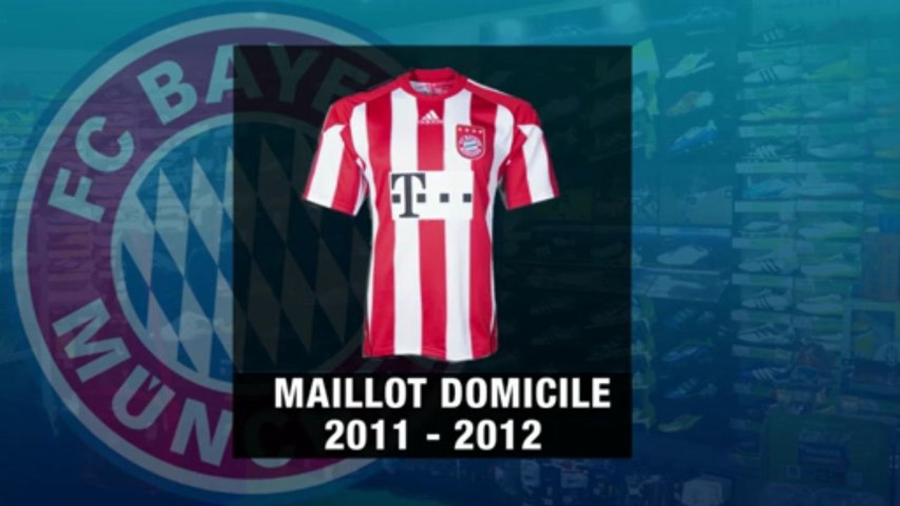 Les 10 derniers maillots domicile du Bayern Munich !