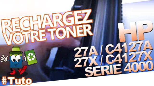 Comment recharger des cartouches laser 27A / C4127A - HP 27X / C4127X Laserjet HP série 4000