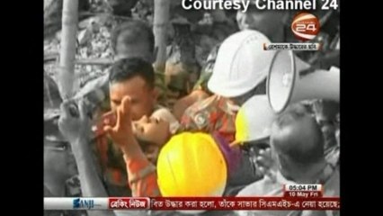 Woman rescued after 17 days trapped in Bangladesh factory rubble