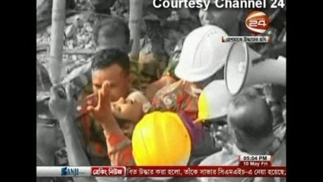 Woman rescued after 17 days trapped in Bangladesh factory rubble