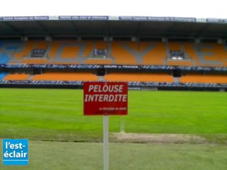 Le stade de l'Aube les pieds dans l'eau