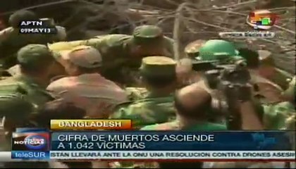 Hallan viva a mujer sepultada 17 días en fábrica de Bangladesh