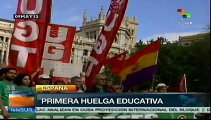 Primera huelga educativa en España