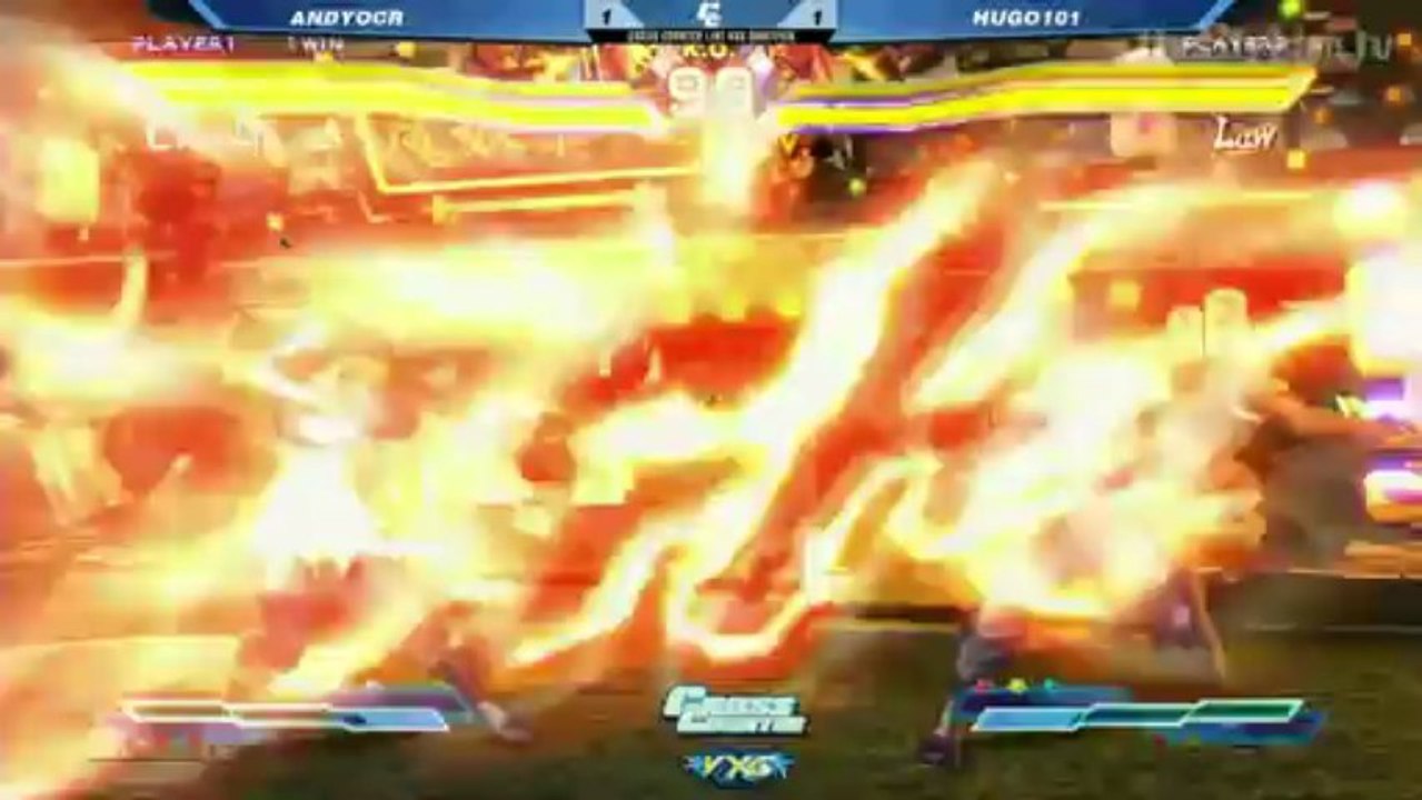SFxT : AndyOCR (Chun-Li/Nina) vs. Hugo101 (Law/Rufus)
