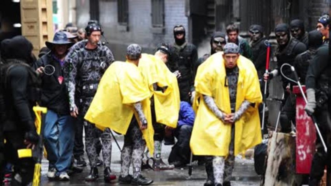 Megan Fox on Teenage Mutant Ninja Turtles Set