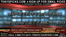 Toronto Maple Leafs versus Boston Bruins Pick Prediction Playoff Game 5 Odds Preview 5-10-2013