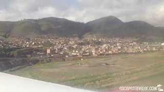 Beautiful Landing at Cusco Airport - Peru