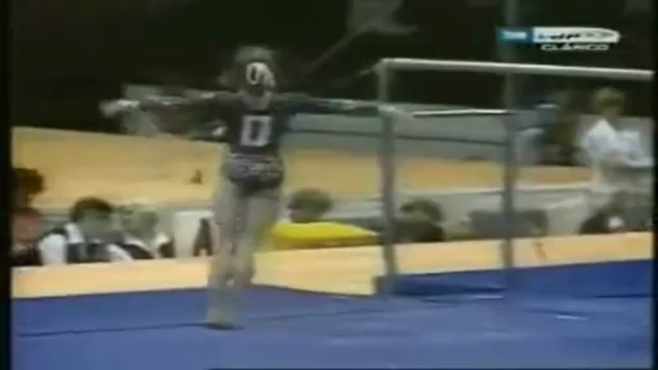 1977 Euros UB Mukhina perform Korbut Flip