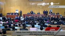 Former Egyptian president in court for retrial
