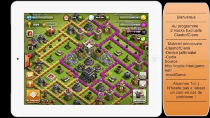 2 Hacks Clash of Clans ! JAMAIS ETRE ATTAQUE n RECHERCHE AUTO ! 100% Working ! v3.124 ! 03_05_2013