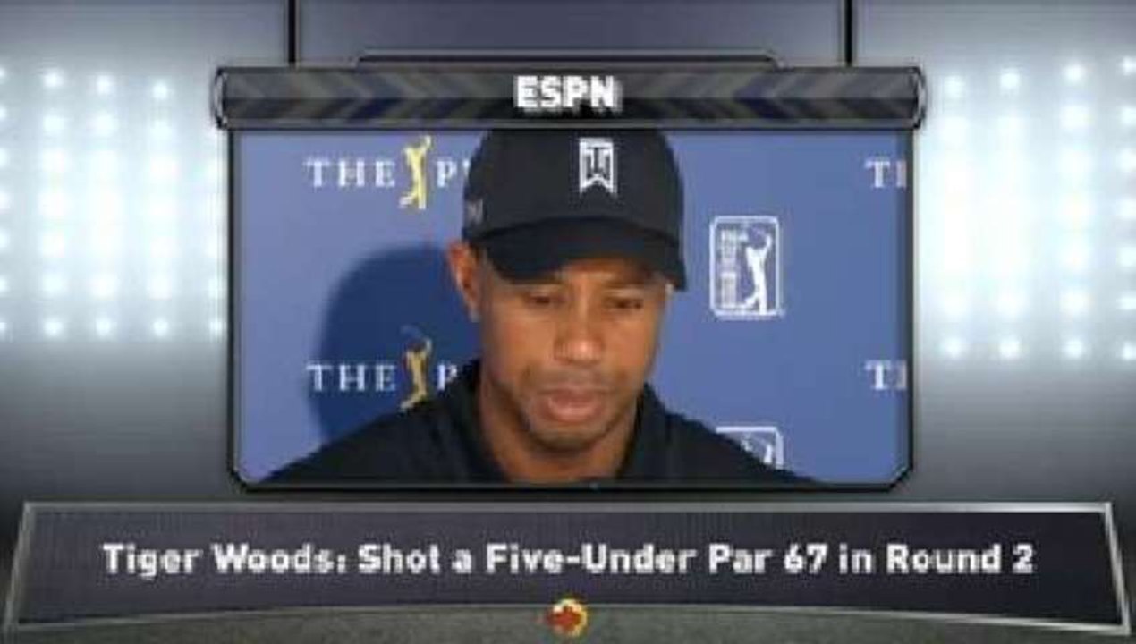 Tiger Woods One Shot Back at TPC