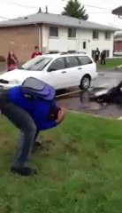 Etudiant tasé par un policier