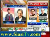 Shafqat Mehmood Talks to Hamid Mir after unofficial Results