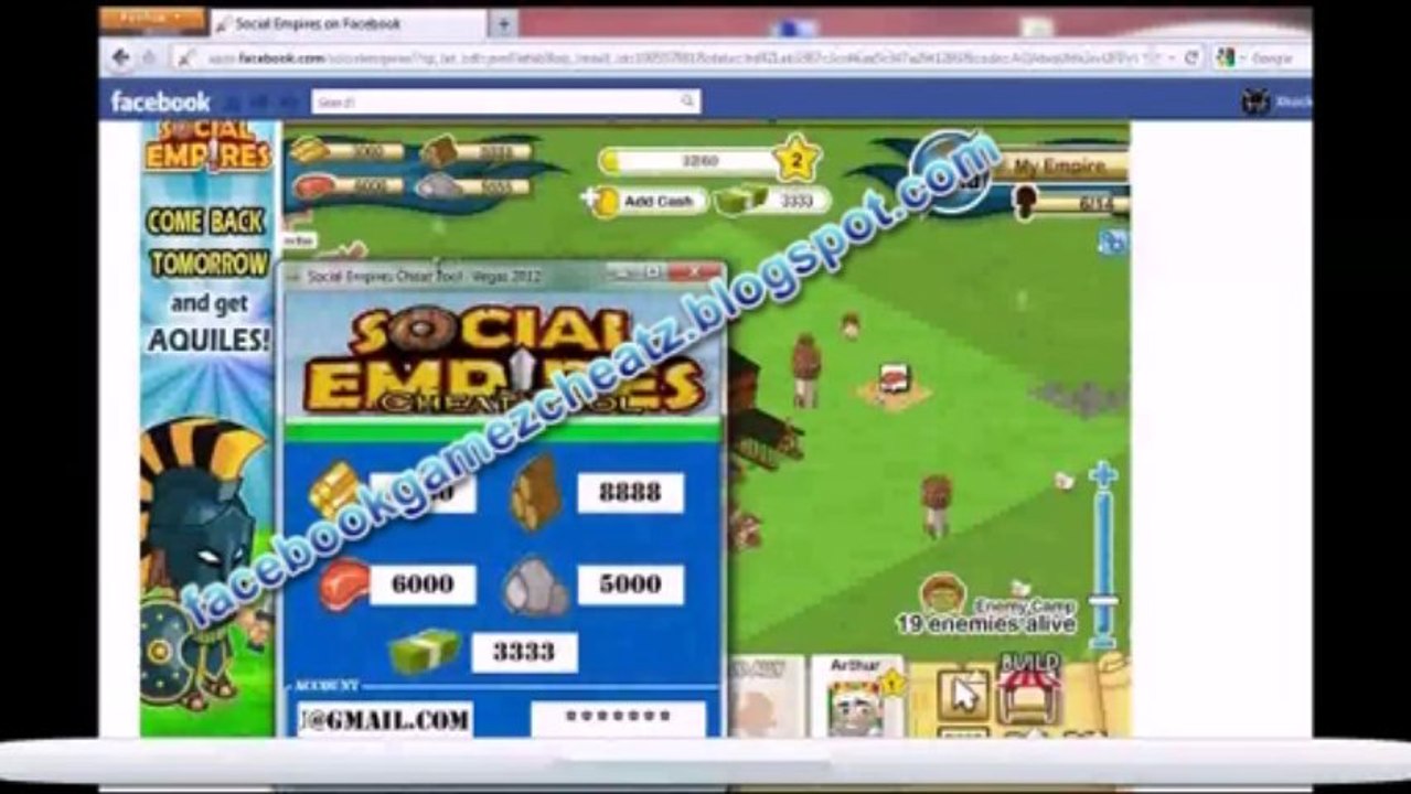 Social empires cash hack 2013 - social empires cheats