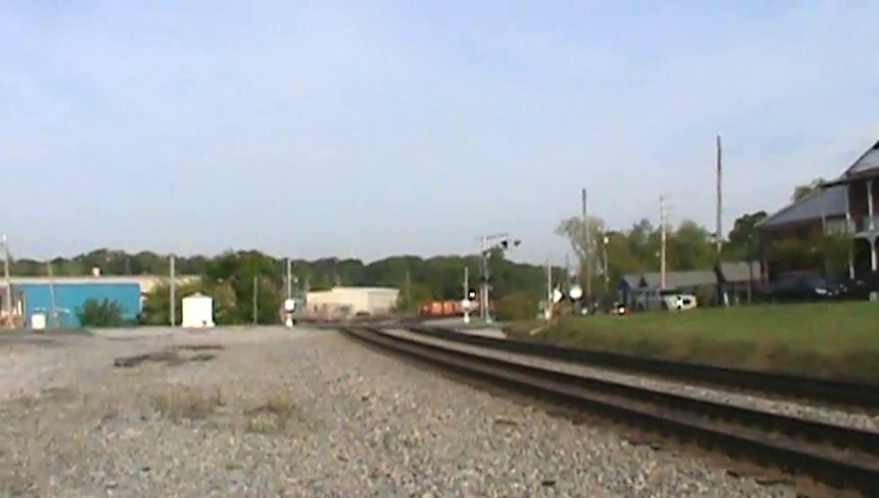 Norfolk southern Triple Crown roadrailer train southeast through Austell Ga.