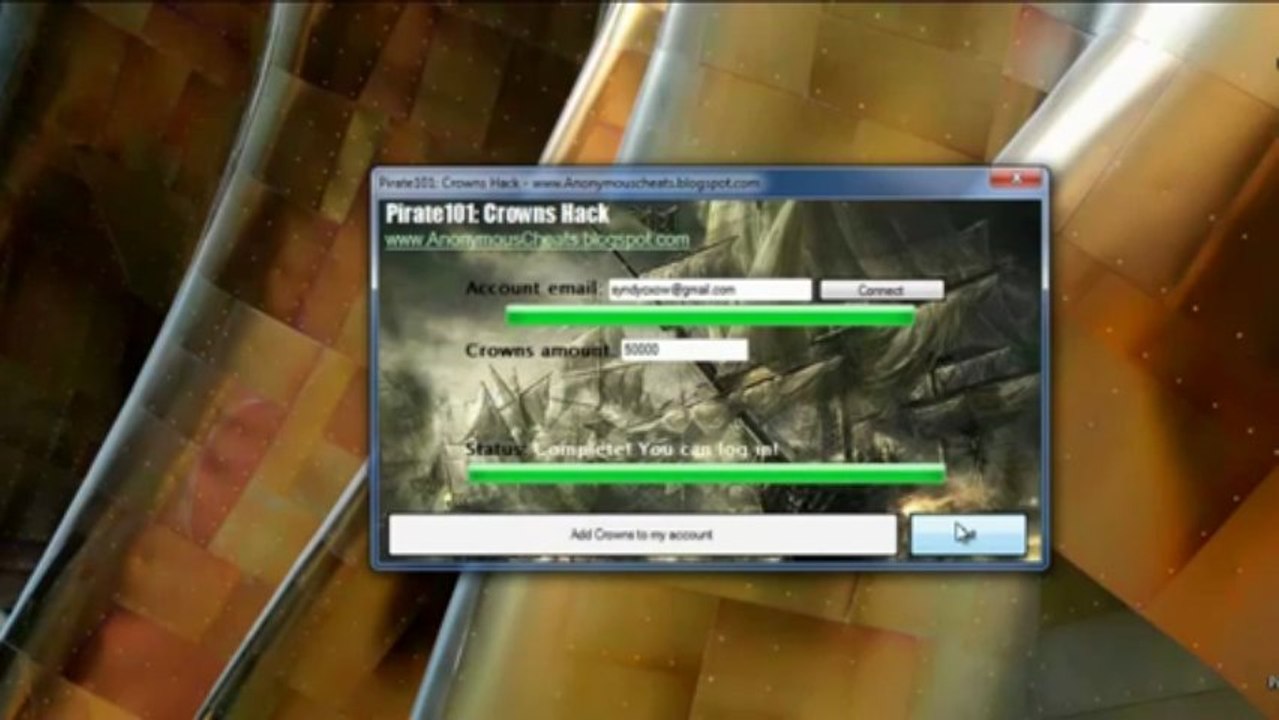 Pirate 101 CROWN GENERATOR 2013