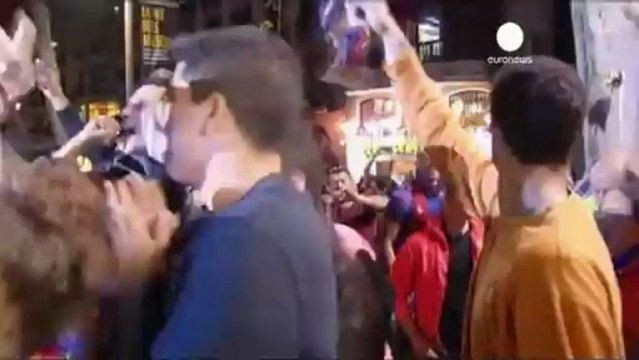Les supporteurs du Barça exultent