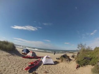 Kayak de mer vers la petite camargue (gopro hd3)