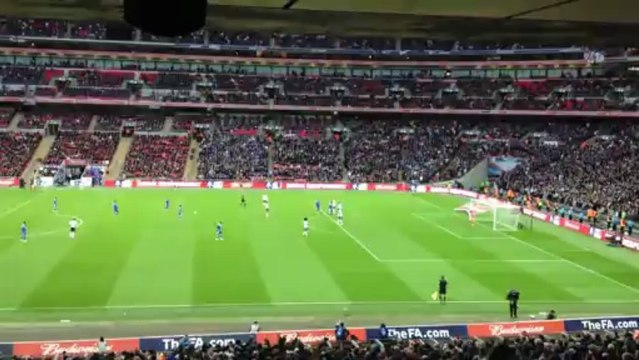 Lampard's Mega Freekick - Chelsea 5 - 1 Tottenham FA Cup Semi Final