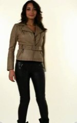 Blouson Cuir Agneau OAKWOOD Filipa Beige