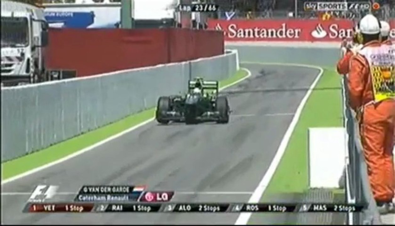 Van der Garde roule sur 3 roues