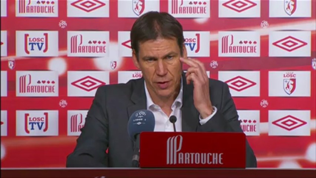 Conférence de presse LOSC Lille - Stade de Reims : Rudi GARCIA (LOSC) - Hubert FOURNIER (SdR) - saison 2012/2013