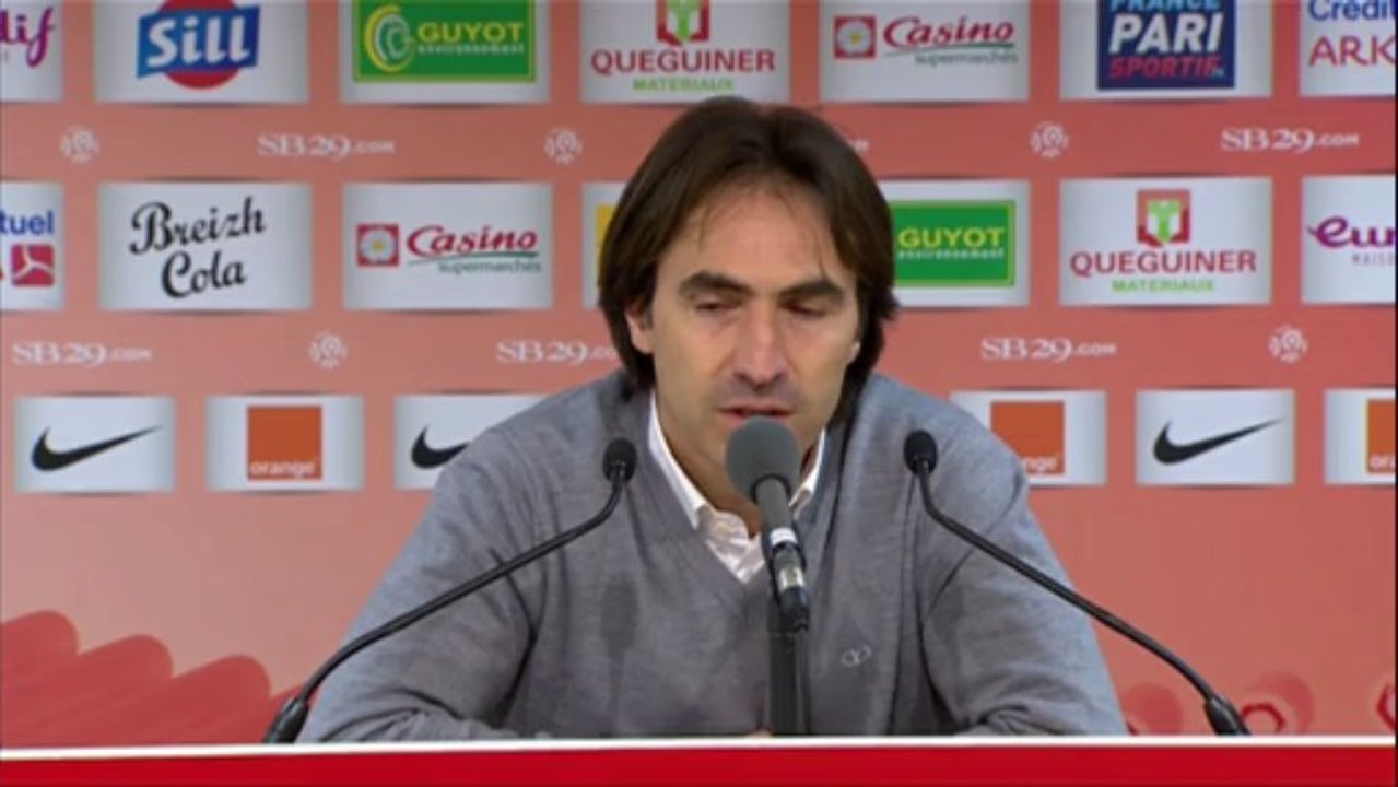 Conférence de presse Stade Brestois 29 - FC Sochaux-Montbéliard :  (SB29) - Eric HELY (FCSM) - saison 2012/2013