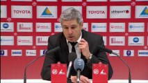 Conférence de presse Valenciennes FC - Stade Rennais FC : Daniel  SANCHEZ (VAFC) - Frédéric  ANTONETTI (SRFC) - saison 2012/2013