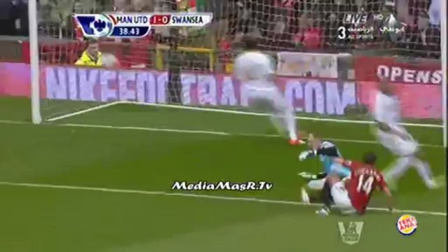 هدف مانشستر يونايتيد الاول في سوانزى سيتي - 12/5/2013