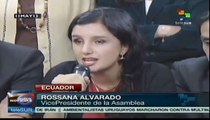 Mayor participación de mujeres en Parlamento ecuatoriano