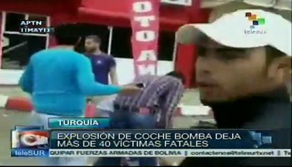 Deja explosión de coches bomba en Turquía 40 muertos