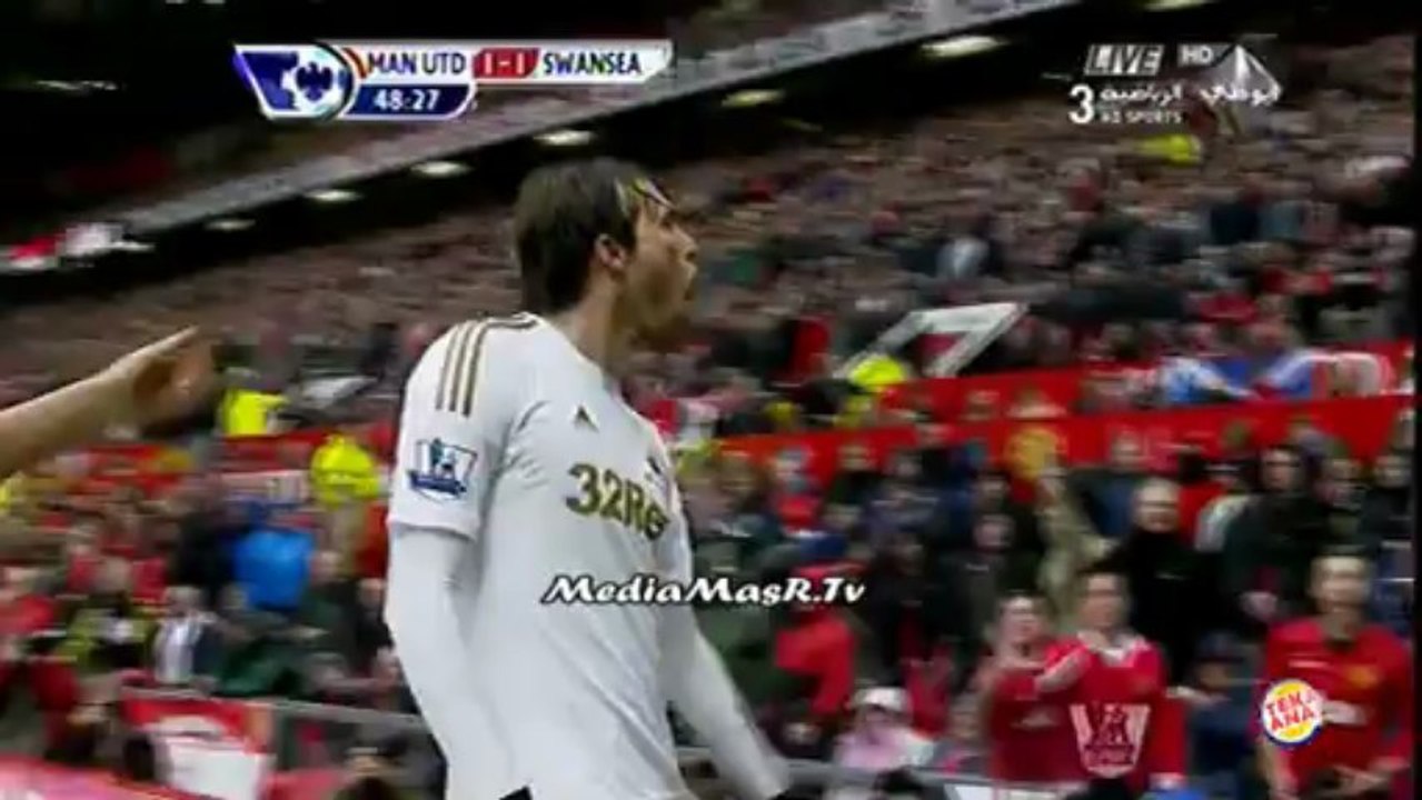 هدف سوانزى سيتي في مانشستر يونايتيد - 12/5/2013
