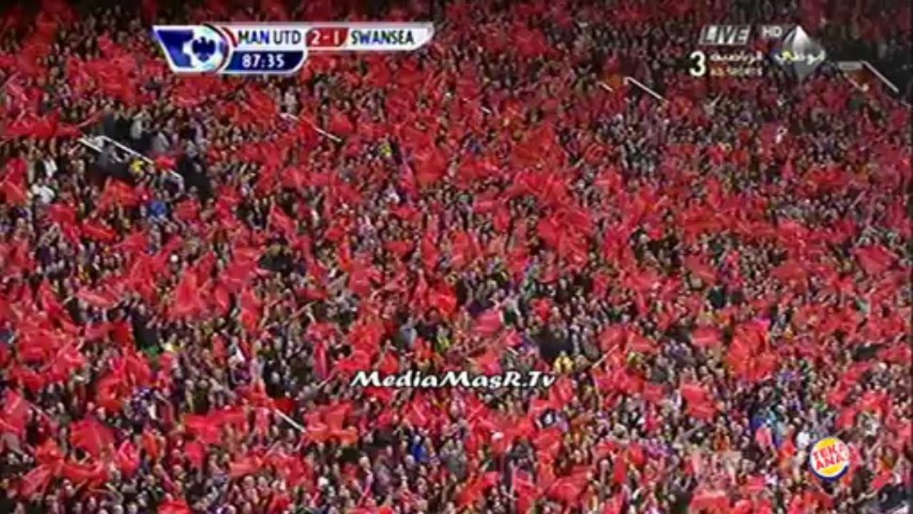 أهداف مباراة مانشستر يونايتيد 2-1 سوانزى سيتي - 12/5/2013