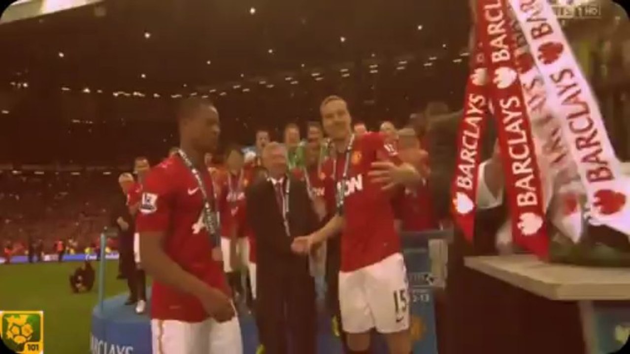 La haie d'honneur pour Alex Ferguson