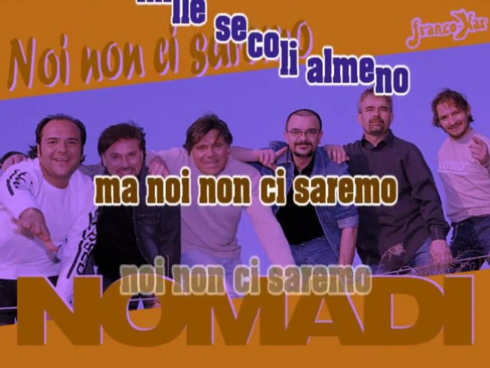 NOMADI - Noi non ci saremo - Karaoke