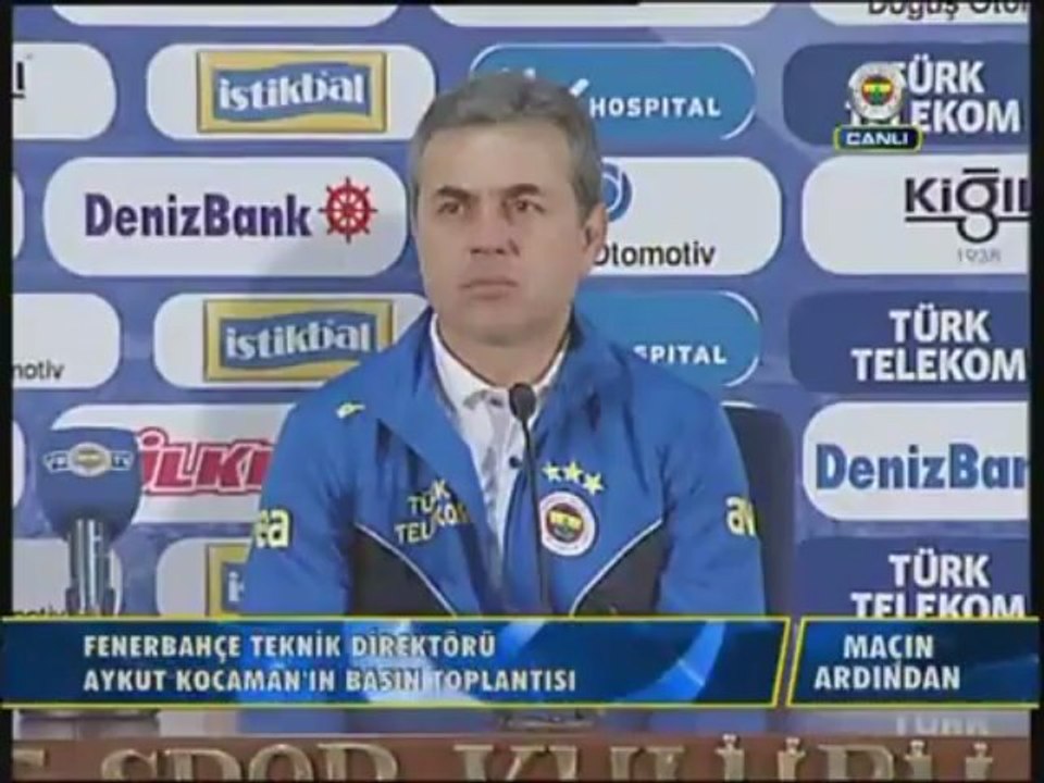 12.05.2013 Aykut Kocaman'ın Basın Toplantısı | Fenerbahçe - Galatasaray