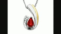 Natural Ruby Pendant Necklacewith Diamonds In Sterling Silver & 14k Gold From Jewelry.com Review