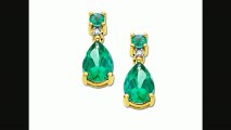 3 Ct Green Sapphire Drop Earrings With Diamonds In 10k Gold From Jewelry.com Review