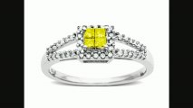 White And Yellow Diamond Ring In 14k White Gold From Jewelry.com Review
