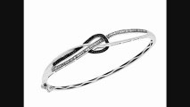 15 Ct Black And White Diamond Bangle In Sterling Silver From Jewelry.com Review