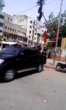 PTI Workers Carrying Ballot Boxes in Private Vans, under protection of Rangers for Ragging in Karachi
