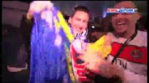 OL-PSG / Les supporters parisiens exultent après le titre de champion - 12/05
