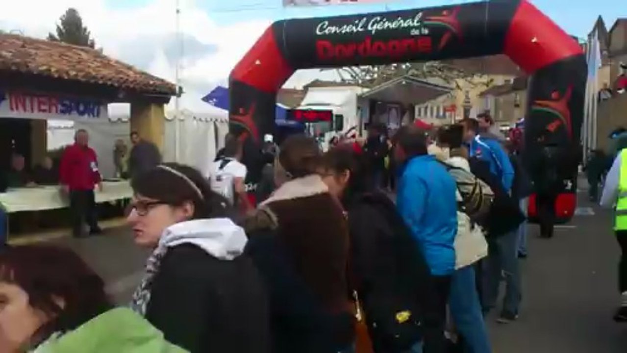 nico à l'arrivée des 100 km du périgord noir !