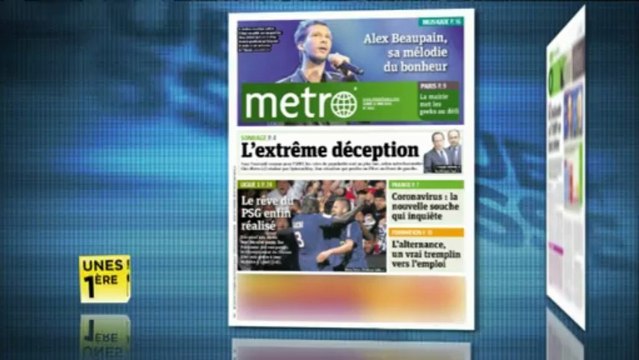 Revue de presse Unes 1ère - Revue de presse 13 mai 2013