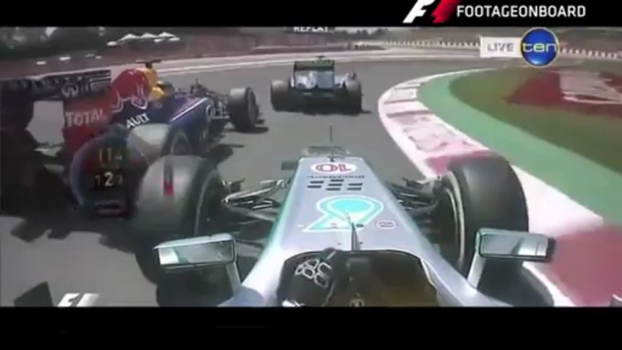 F1 2013  Catalunya Race  Lewis Hamilton OnBoard Start