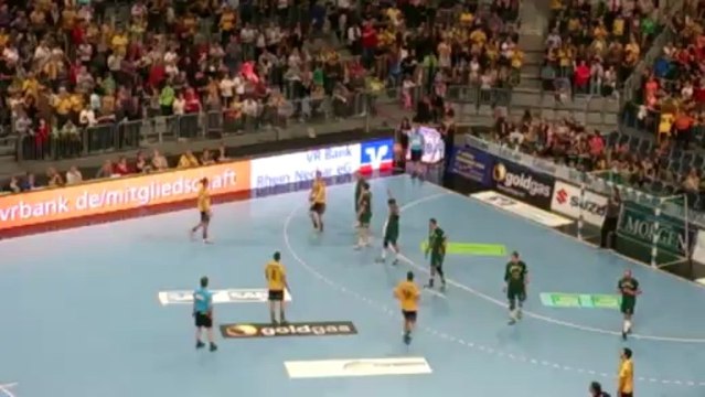 Double arrêt Jens Vortmann + But Kim Ekhdal du Rietz + Fin de match / Rhein Neckar Löwen - Minden / Bundesliga 30ème journée