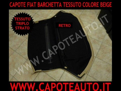 cappotta capota capote fiat barchetta tessuto beige auto cabrio prezzo vendo