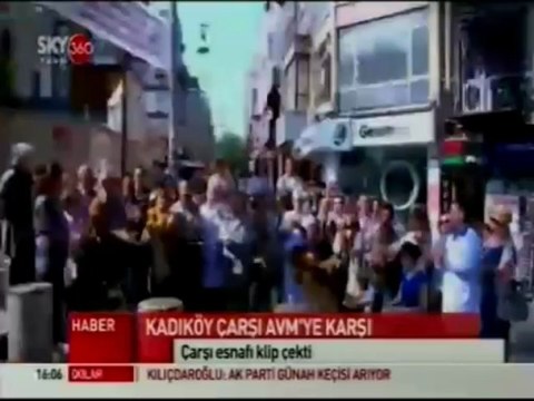 SKY360 - Kuşdili'ne Yapılması Planlanan AVM'ye Çarşı Esnafından Şarkılı Tepki