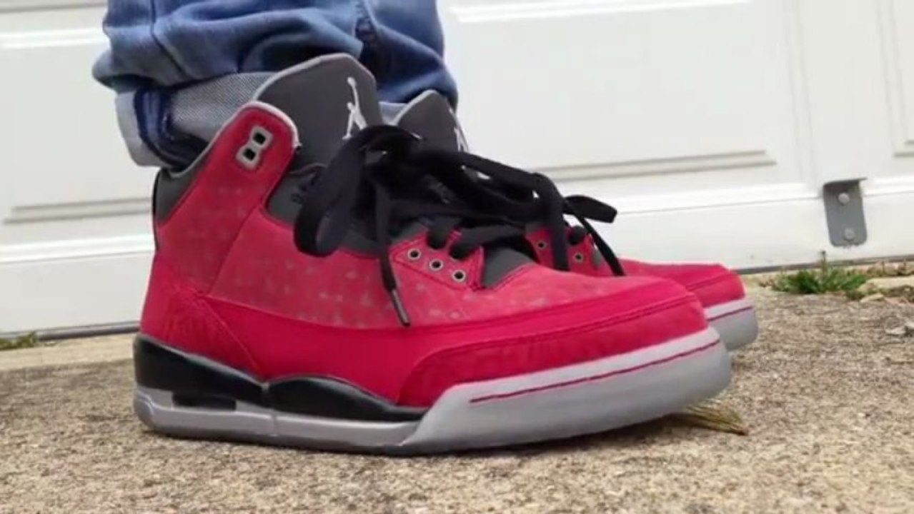 NIKE AIR JORDAN 3 RED RETRO SHOES REVIEW