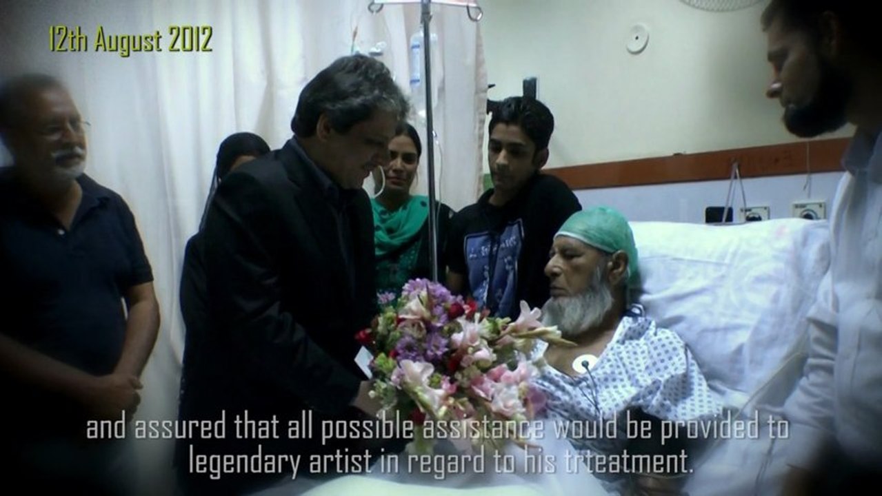 Governor Sindh Dr.Ishrat-ul-Ebad Khan visited the ailing artiste Safirullah Siddiqui Lehri.